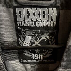 DIXXON Black and Gray Flannel Shirt